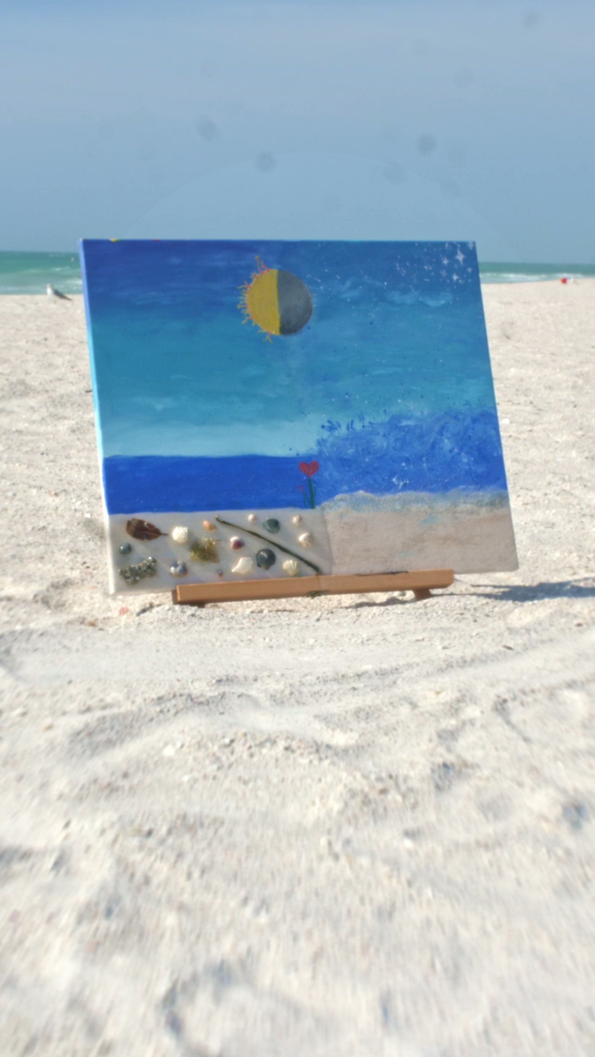Where the Garden Grows — the painting on the beach